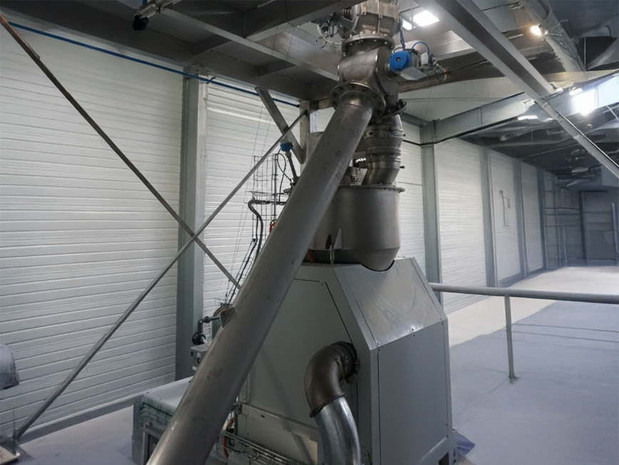 Alimentation d'une ensacheuse Halpaq