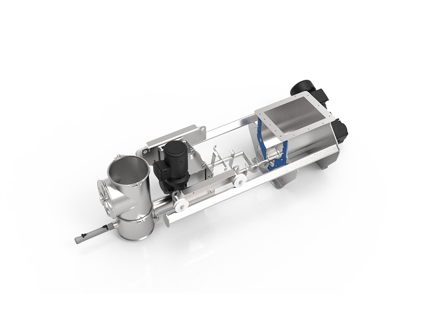 Doseur vis horizontal vue de dessus | Halpaq