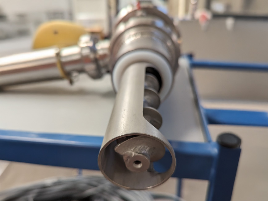 Vis de préleveur d'échantillon face avant ensacheuse