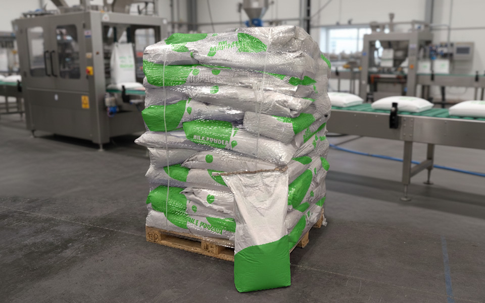 Ligne d’ensachage automatisée haute cadence HBM 1040 pour lait en poudre | Halpaq