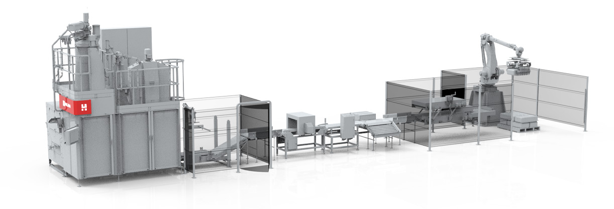 Ligne process complète d'ensachement