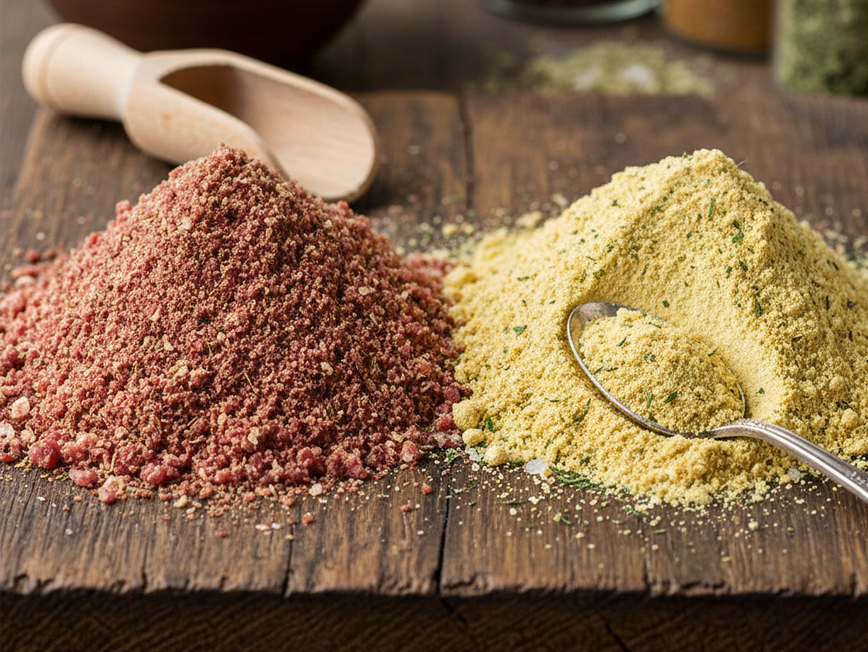 Poudres de viande et de bouillon de volaille